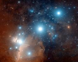 Constellation Orion - a área mais bonita do céu noturno de inverno