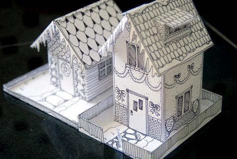 Casas de papel lindas e leves