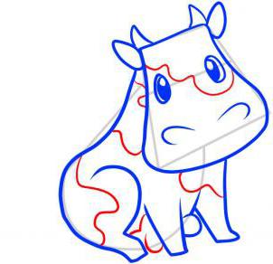 desenhe uma vaca com lápis