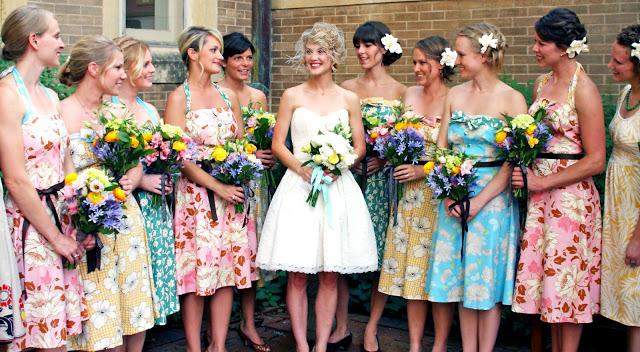 Bridesmaids vestidos: regras básicas de escolha