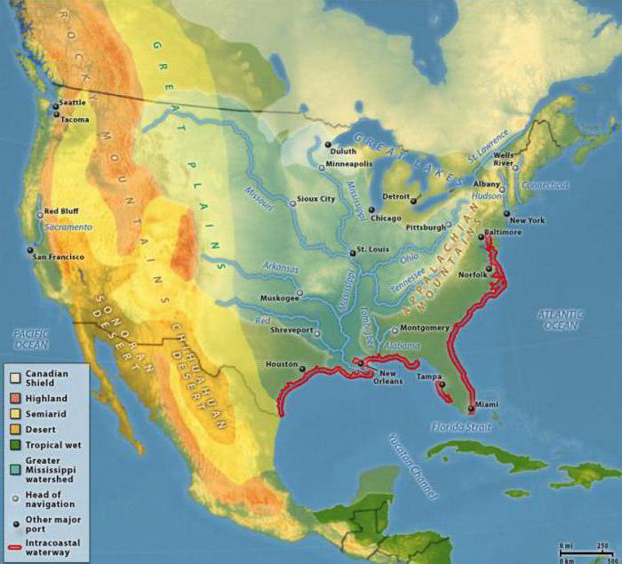 História de descoberta, pesquisa e localização geográfica da América do Norte
